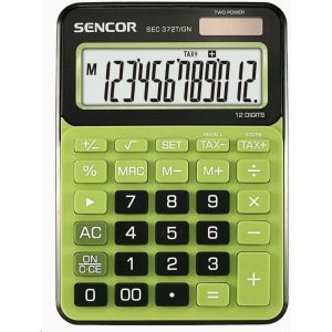 Obrázok pre výrobcu Sencor Kalkulačka SEC 372T/GN, zelená, stolová, dvanásťmiestna