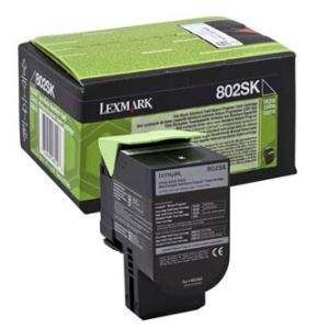 Obrázok pre výrobcu Lexmark 802SK standard.černá toner.kazeta,80C2SK0