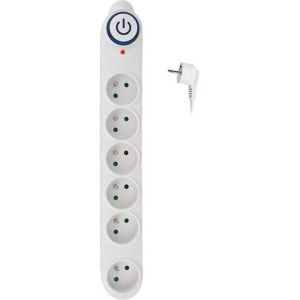 Obrázok pre výrobcu Solight prepäťová ochrana, 150J, 6 zásuviek, 5m, biela