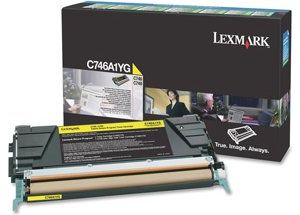 Obrázok pre výrobcu Toner Lexmark C746/C748 YELLOW (7000 str.)