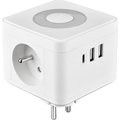 Obrázok pre výrobcu Viking síťový adaptér Y23L, 2x 230 V, 1x USB-A, 2x USB-C, dotykové světlo, bílá