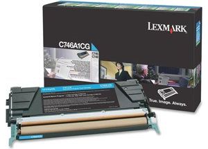 Obrázok pre výrobcu Toner Lexmark C746/C748 CYAN (7000 str.)