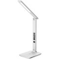 Obrázok pre výrobcu IMMAX LED stolní lampička Kingfisher/ Qi nabíjení/ 8,5W/ 400lm/ 12V/2,5A/ 3 barvy světla/ sklápěcí rameno/ bílá