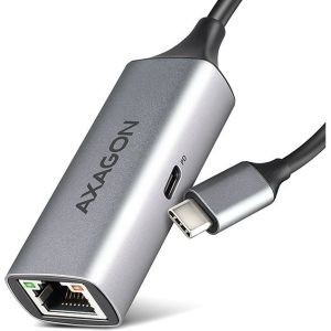 Obrázok pre výrobcu AXAGON ADE-TXPD, USB-C 3.2 Gen 1 - Gigabit Ethernet síťová karta, Asix AX88179, PD 100W, auto instal