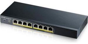 Obrázok pre výrobcu Zyxel GS1900-8HP, 8-port GbE L2 PoE Smart Switch, 802.3at, desktop, fanless, 70 Watt