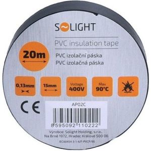 Obrázok pre výrobcu Solight izolačná páska, 15mm x 0,13mm x 20m, čierna