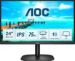 Obrázok pre výrobcu AOC 24B2XD 23.8inch IPS FHD 1920x1080 16:9 250nits 75Hz 1000:1 4ms VGA DVI Black Cable included