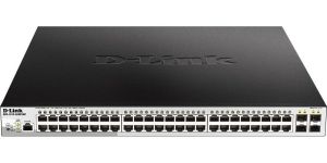 Obrázok pre výrobcu D-Link DGS-1210-52MP/ME/E 48-Port 10/100/1000BASE-T PoE + 4-Port 1 Gbps SFP Ports Metro Ethernet