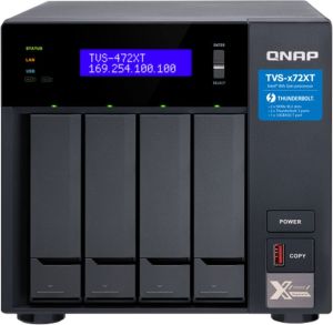 Obrázok pre výrobcu QNAP TVS-472XT-i3-4G (3,1GHz / 4GB RAM / 4x SATA / 2x M.2 NVMe slot / 1x HDMI 4K / 2x Thunderbolt 3)