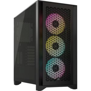 Obrázok pre výrobcu CORSAIR iCUE 4000D RGB AIRFLOW/Midi Tower/Transpar./Černá