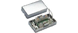 Obrázok pre výrobcu Spojovací BOX STP Cat 5e. (2* zářez. pole) Silver