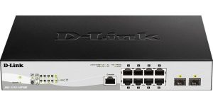 Obrázok pre výrobcu D-Link DGS-1210-10P/ME/E 10-port 10/100/1000 Gigabit PoE Smart Switch including 2 SFP Metro Ethernet