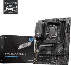 Obrázok pre výrobcu MSI MB Sc LGA1700 PRO B760-P DDR4 II, Intel B760, 4xDDR4, 1xDP, 1xHDMI