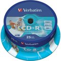 Obrázok pre výrobcu Verbatim CD-R(25-Pack)Spindle/ Printable/52x/700MB/DLP