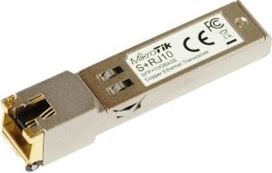 Obrázok pre výrobcu MikroTik SFP+ konvertor na metaliku 10M/100M/1G/2.5G/5G/10G, RJ-45, až 200m