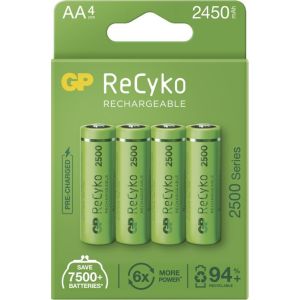Obrázok pre výrobcu GP nabíjecí baterie ReCyko 2500 AA (HR6) 4PP