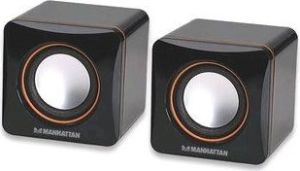 Obrázok pre výrobcu Manhattan Speakers, reproduktory 2600 Series,  napájanie cez USB, čierna/oranžová