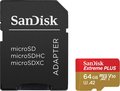 Obrázok pre výrobcu SanDisk Extreme PLUS microSDXC 64GB 200MB/s + ada.