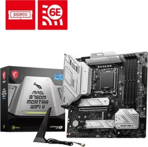 Obrázok pre výrobcu MSI MAG B760M MORTAR WIFI II / Intel B760 / LGA1700 / 4x DDR5 / 3x M.2 / HDMI / DP / USB-C / WiFi / mATX