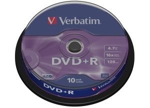 Obrázok pre výrobcu Verbatim DVD+R(10-Pack)Spindle/General Retail/16x/4.7GB