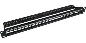 Obrázok pre výrobcu CNS modulárny patch panel 24port 1U vhodný pre UTP i FTP keystony