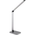 Obrázok pre výrobcu Platinet stolní LED lampa 10W stmívatelná, dotykové ovládání, bezdrátové nabíjení, USB port, stříbrn
