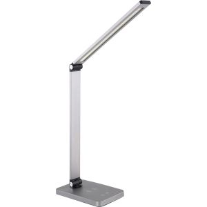 Obrázok pre výrobcu Platinet stolní LED lampa 10W stmívatelná, dotykové ovládání, bezdrátové nabíjení, USB port, stříbrn