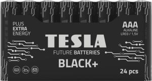 Obrázok pre výrobcu TESLA BLACK+ alkalická baterie AAA (LR03, mikrotužková, fólie) 24 ks