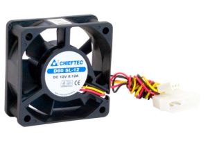 Obrázok pre výrobcu Chieftec AF-0625S case fan - 60x60x25mm - 3/4pin connector