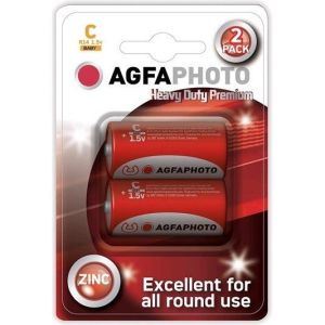 Obrázok pre výrobcu AgfaPhoto zinková batéria 1.5V, R14/C, blister 2ks