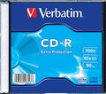 Obrázok pre výrobcu Verbatim CD-R DataLife, 1-pack, 700MB, Extra Protection, 52x, 80min., slim box, pre archiváciu dát