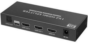 Obrázok pre výrobcu PremiumCord HDMI 2.1 splitter 1-2 porty, 8K@60hz, 4K@120Hz, 1080p, HDR+