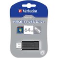 Obrázok pre výrobcu Verbatim USB flash disk, 2.0, 64GB, PinStripe USB, čierny