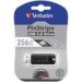 Obrázok pre výrobcu Verbatim USB flash disk, USB 3.0, 256GB, PinStripe, Store N Go, čierny, USB A, s výsuvným konektorom