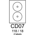Obrázok pre výrobcu RAYFILM Štítky CD07 118/18 univerzálne biele *R0100CD07A