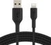 Obrázok pre výrobcu BELKIN kabel oplétaný USB-A - Lightning, 2m, černý