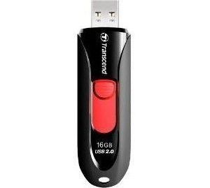 Obrázok pre výrobcu Transcend Jetflash 590 flashdisk 16GB USB 2.0, výsuvný konektor, čierny