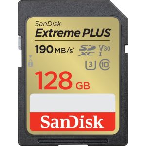 Obrázok pre výrobcu SanDisk Extreme PLUS SDXC 128GB 190MB/s V30 UHS-I