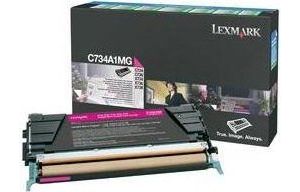 Obrázok pre výrobcu Lexmark C734, C736, X734, X736, X738 Magenta Return Program Toner Cartridge, 6K