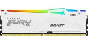 Obrázok pre výrobcu Kingston FURY Beast White DDR5 16GB /6000MHz/CL40/1x16GB/RGB/White