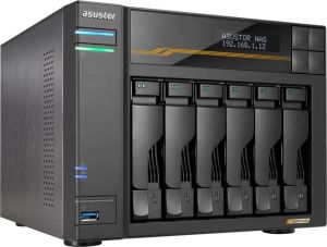 Obrázok pre výrobcu Asustor Lockerstor 6 Gen3 AS6806T  6x 2,5"/3,5" SATA III/ 16GB RAM/ Dual 10GbE Ports/ Dual 5GbE Ports/ 4x M.2 SSD