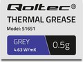 Obrázok pre výrobcu Qoltec teplovodivá pasta 4.63W/m-K | 0,5g | grey