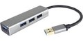 Obrázok pre výrobcu PremiumCord USB3.1 hub 4x USB3.0 hliníkové pouzdro