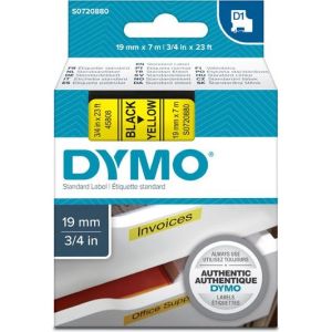 Obrázok pre výrobcu Dymo originál páska, Dymo, 45808, S0720880, čierny tlač/žltý podklad, 7m, 19mm, D1