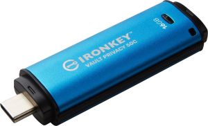 Obrázok pre výrobcu Kingston Ironkey Vault Privacy 50C 16GB /USB 3.2/USB-C/Modrá