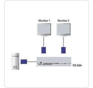 Obrázok pre výrobcu ATEN VS-92A 2-portový VGA rozbočovač 350MHz
