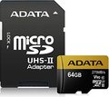 Obrázok pre výrobcu ADATA 64GB MicroSDXC UHS-II U3 s adapterom r:290 /w:260
