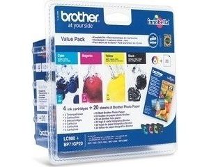 Obrázok pre výrobcu Brother LC-980 VALBP (inkoust multipack-čierna+tři barvy)