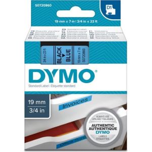 Obrázok pre výrobcu Dymo originál páska, Dymo, 45806, S0720860, čierny tlač/modrý podklad, 7m, 19mm, D1