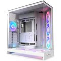 Obrázok pre výrobcu NZXT skříň H9 Flow RGB+ dvoukomorová ATX / 2x140 mm RGB fan / 1x120 RGB fan / prosklená / controller / bílá
